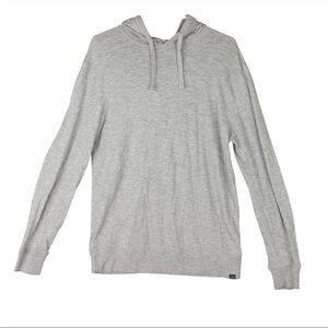 Faherty Hoodie Mens Size M Gray Cotton Pullover Sweatshirt Relaxed Fit